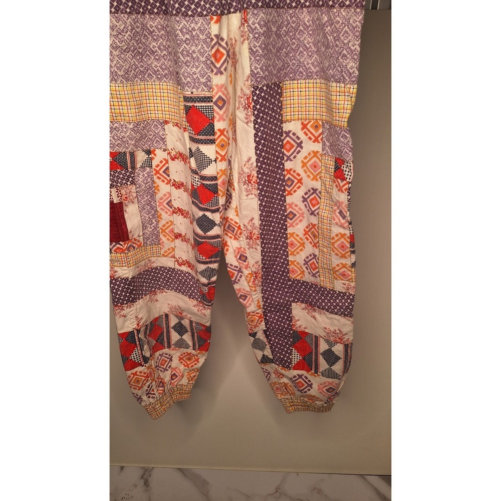 Kimchi Blue Patchwork Jogger Pants Multi Pattern … - image 1